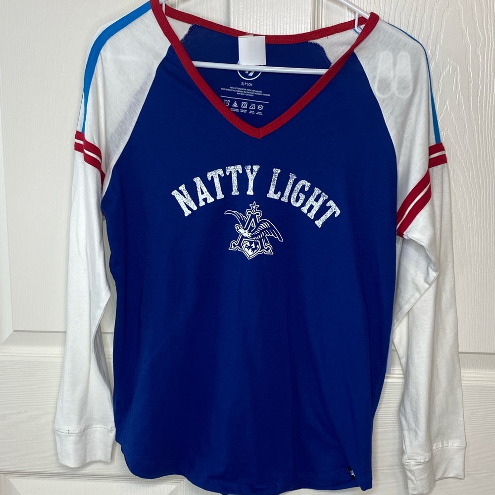 Natty Light NWT long Sleeve Tshirt 47 Brand Small